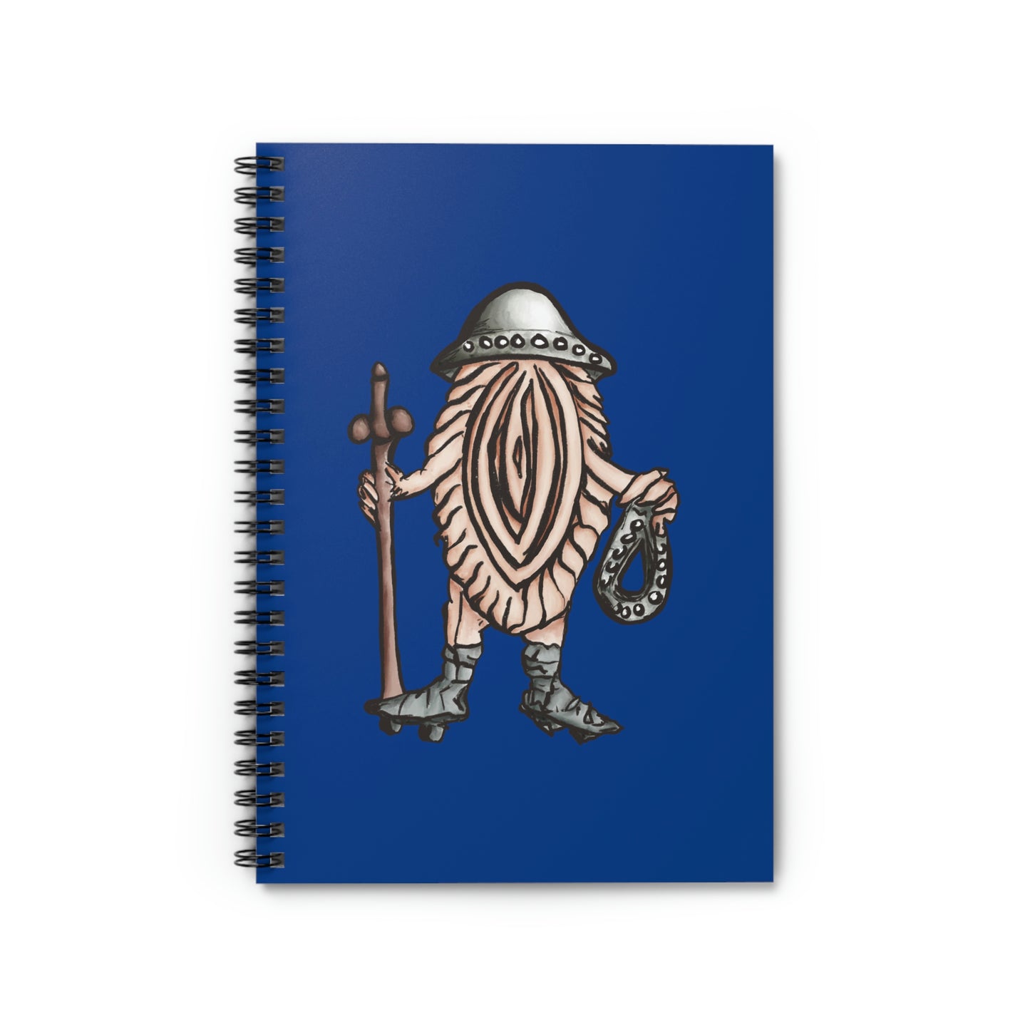 Vagina with Hat - Spiral Notebook (Ruled)