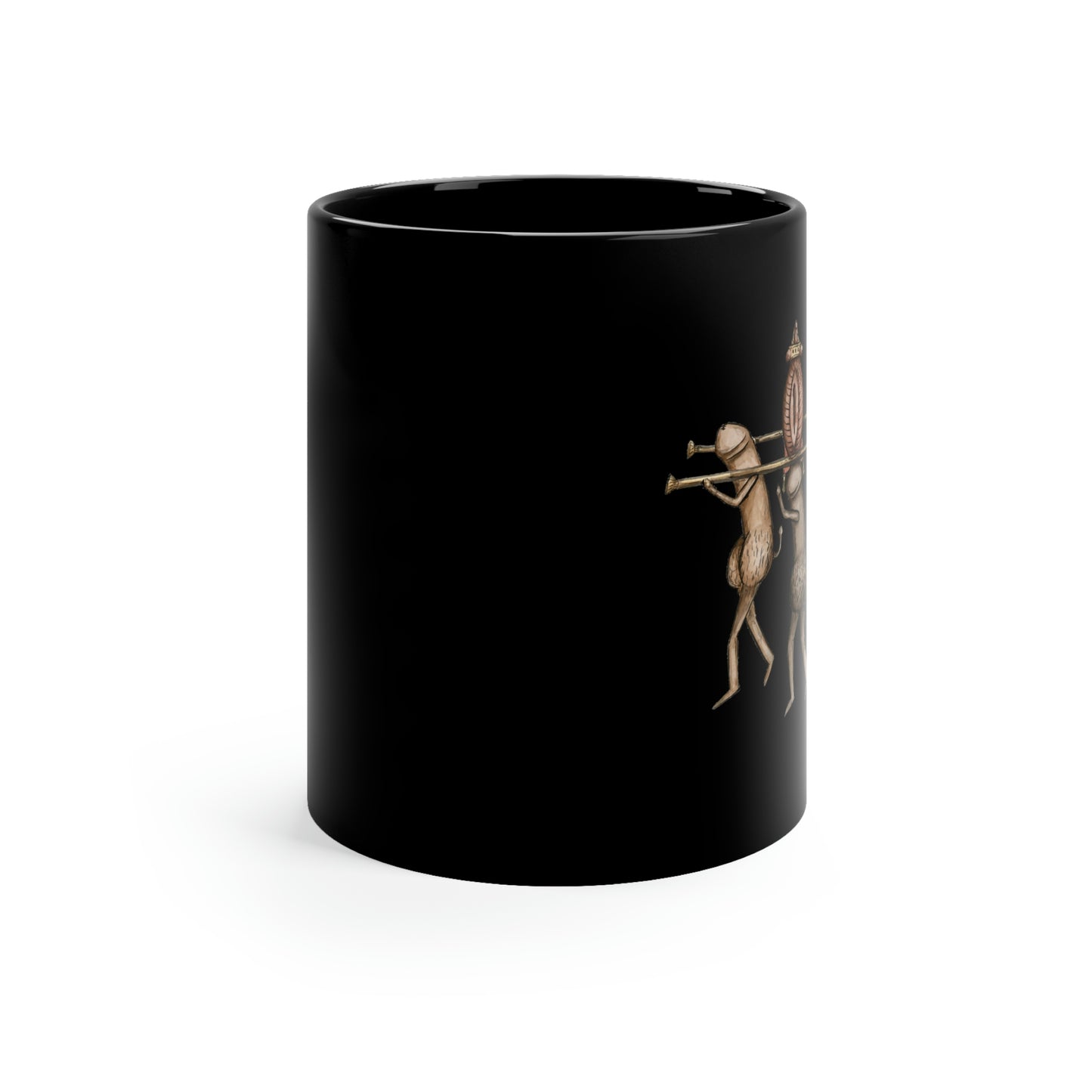 Traveling Vagina - 11oz Black Mug